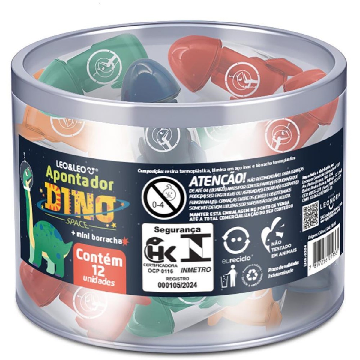 APONTADOR LEO&LEO C/DEP FOGUETE DINO 10236