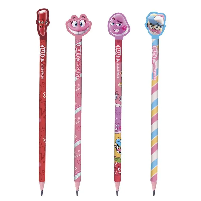 LAPIS LEO&LEO HB FINI C/BORRACHA SORTIDO