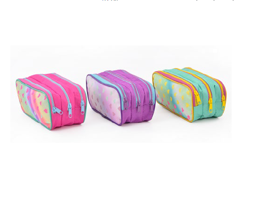 ESTOJO WIN PAPER 3 ZIPER FEMININO DEGRADE HEART SORTIDO