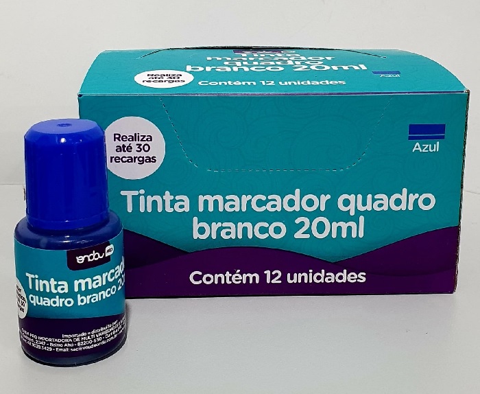 TINTA PARA  MARCADOR QUADRO BRANCO 20ML ONDA AZ