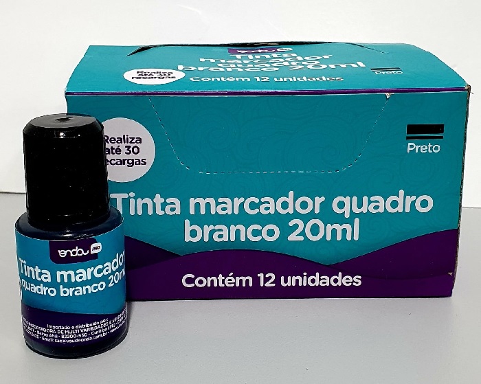 TINTA PARA MARCADOR QUADRO BRANCO 20ML ONDA PT
