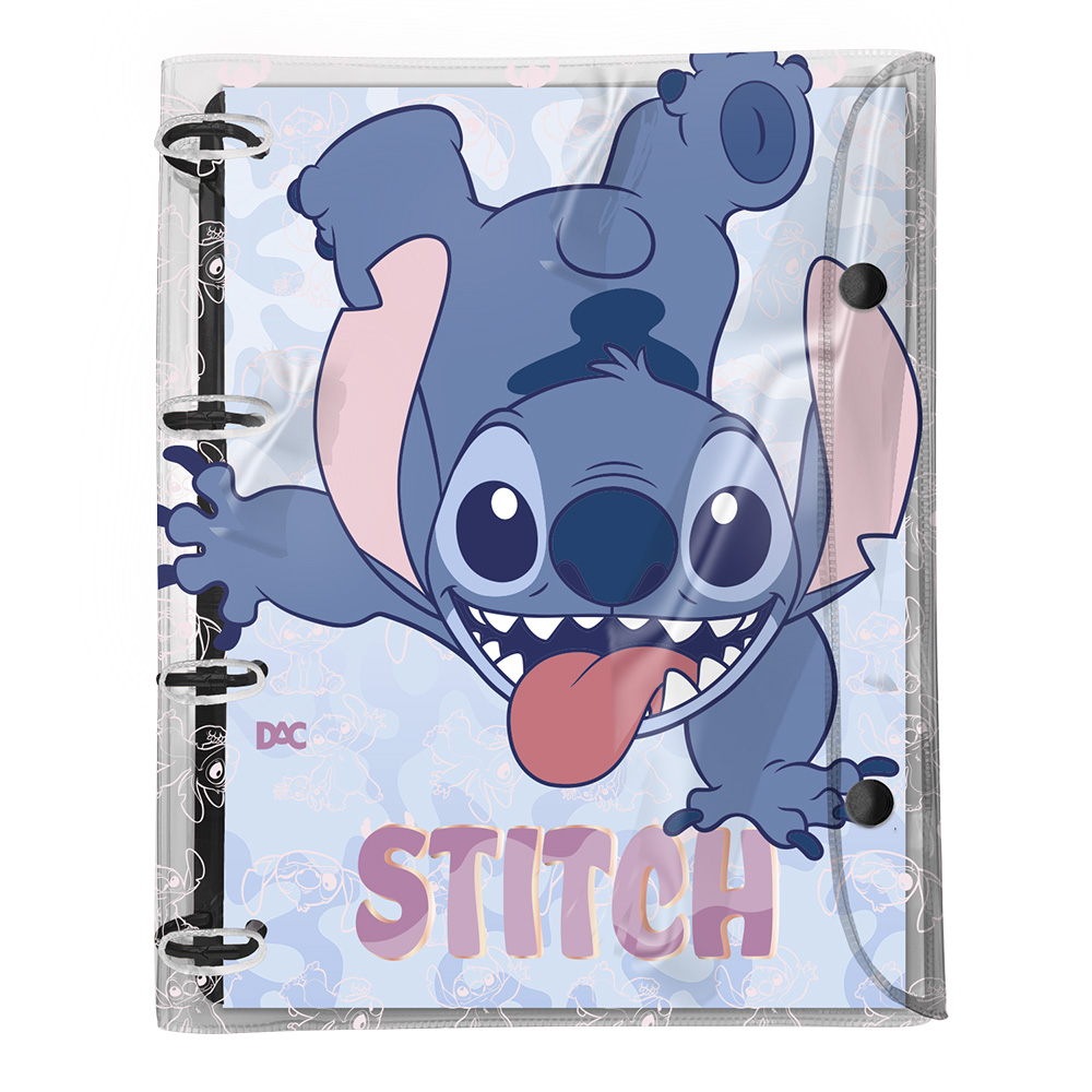 CADERNO DAC 192 FOLHAS ARGOLADO UNIVERSITARIO STITCH