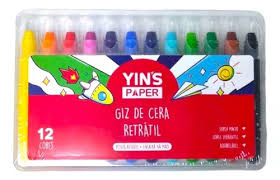 GIZ DE CERA YINS PAPER RETRATIL C/12