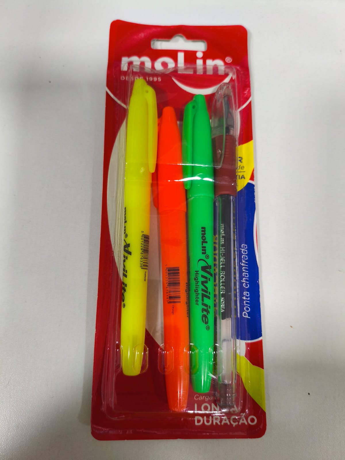 MARCADOR MOLIN FLUOR C/CANETA BL 9007C