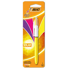 CANETA BIC BLISTER 4 CORES SOLAR FASHION