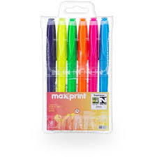 MARCA TEXTO MAXPRINT LUMIS BLISTER C/6 CORES