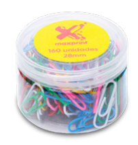 CLIPES MAXPRINT COLOR 28MM C/160