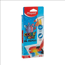 GIZ MAPED COLOR PEPS OIL PASTELS C/12