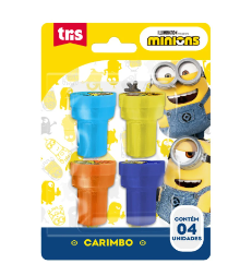 CARIMBO TRIS MINIONS BLIST C/4 905628
