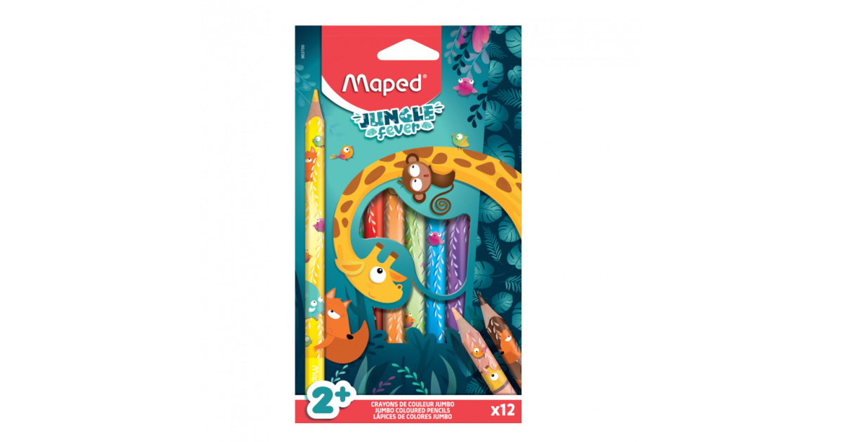 LAPIS DE COR MAPED JUMBO JUNG /12 863700