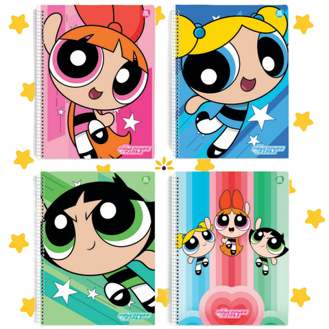 CADERNO 10.1  - AS MENINAS SUPER PODEROSAS SAO DOMINGOS 160F 10263 - CAPAS SORTIDAS