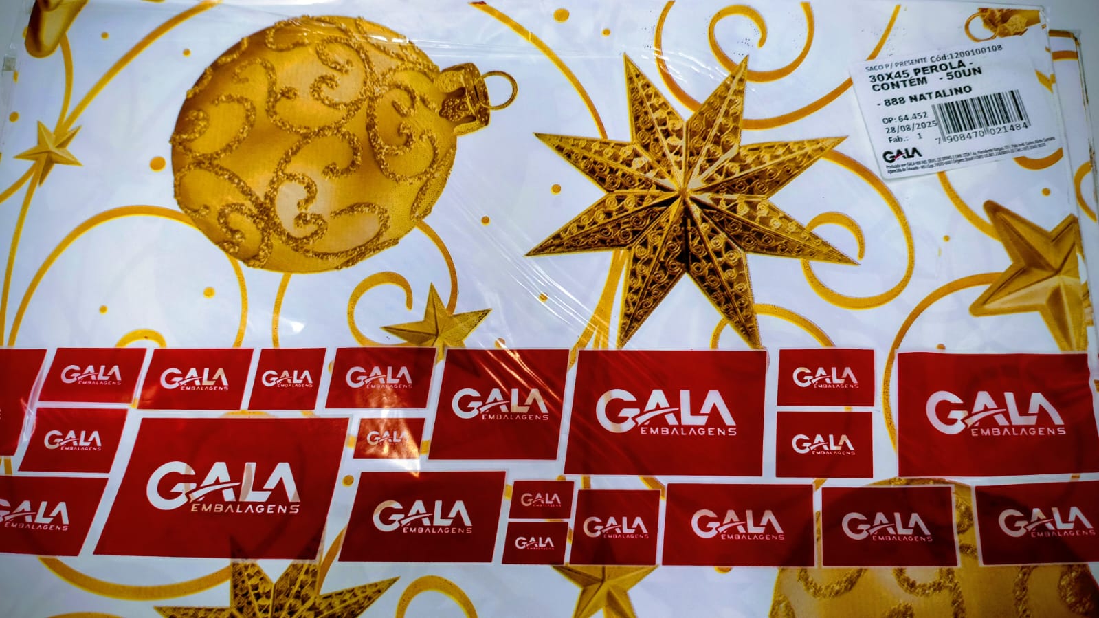 SACO GALA 30X45 C/50 1200-888 NATALINO