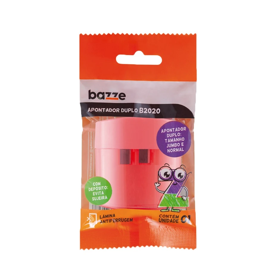 APONTADOR BAZZE B2020 DUPLO OVAL SORTIDO