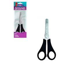 TESOURA ONDA CABO PRETO 13CM BLISTER