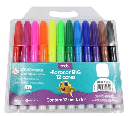 CANETA HIDROCOR ONDA BIG C/12 CORES