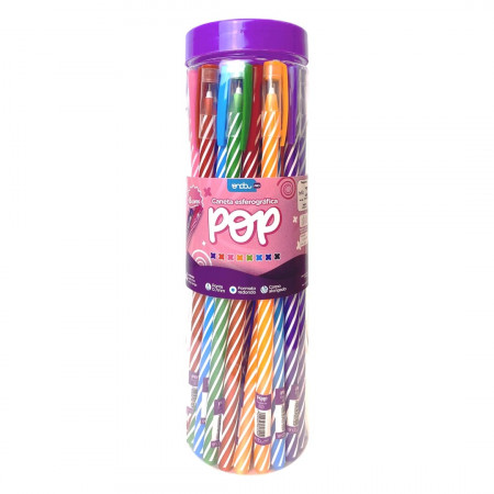 CANETA ESFEROGRAFICA ONDA POP 0.7 CORES SORTIDAS