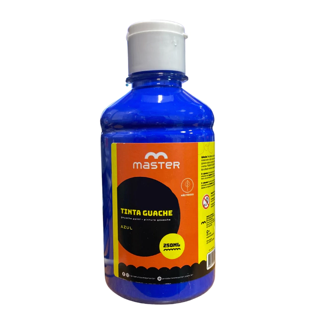 TINTA GUACHE MASTER 250ML AZUL