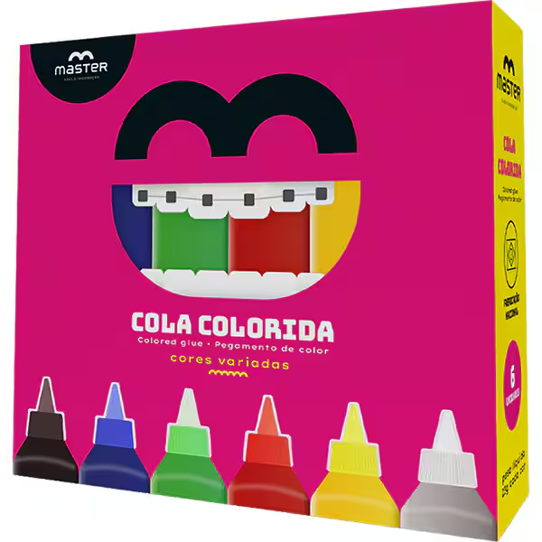 COLA COLORIDA MASTER 6 CORES 25G