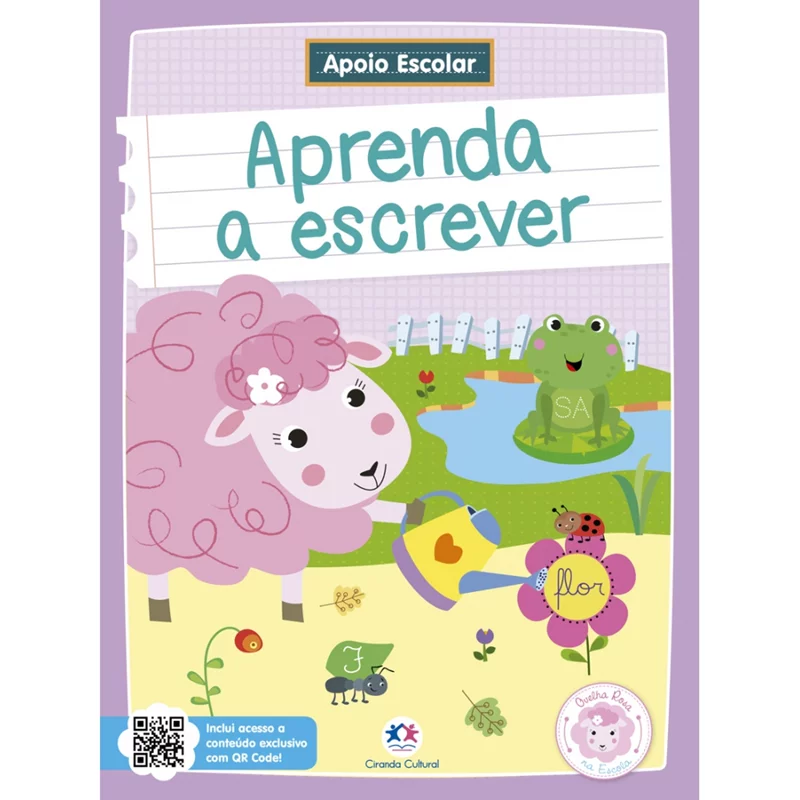 LIVRO CIRANDA OVELHA ROSA APRENDA A ESCREVER