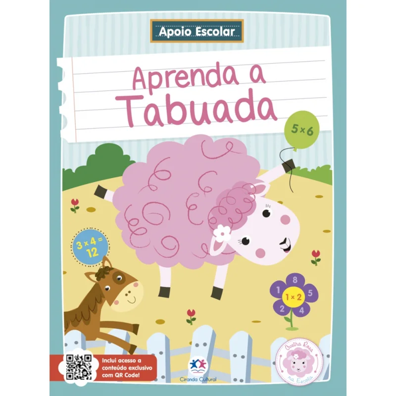 LIVRO CIRANDA OVELHA ROSA APRENDA A TABUADA
