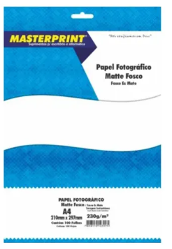 PAPEL FOTO A4 230G MASTERPRINT C/100FL