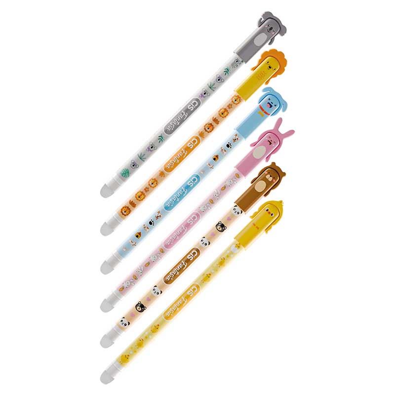 CANETA CIS APAGAVEL FANTASIA ZOO SORTIDA