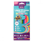 LAPIS ONDA 12 CORES DUOWAVE 6 PASTEL 6 NEON