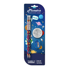 KIT LAPIS HB ONDA PLANETAS BLISTER