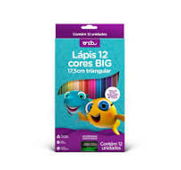 LAPIS ONDA 12CORES BIG TRIANG C/APONT