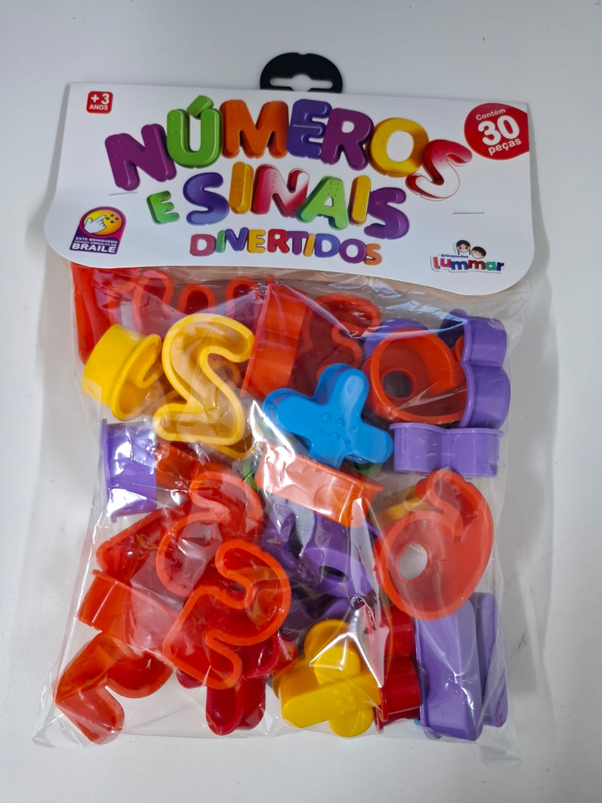 NUMEROS E SINAIS DIVERTIDOS LUMMAR 30 PECAS