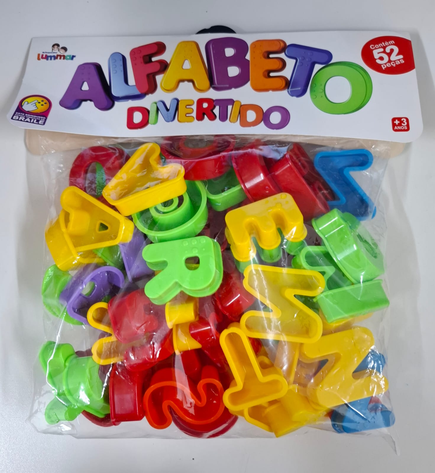 ALFABETO DIVERTIDO LUMMAR 52 PECAS