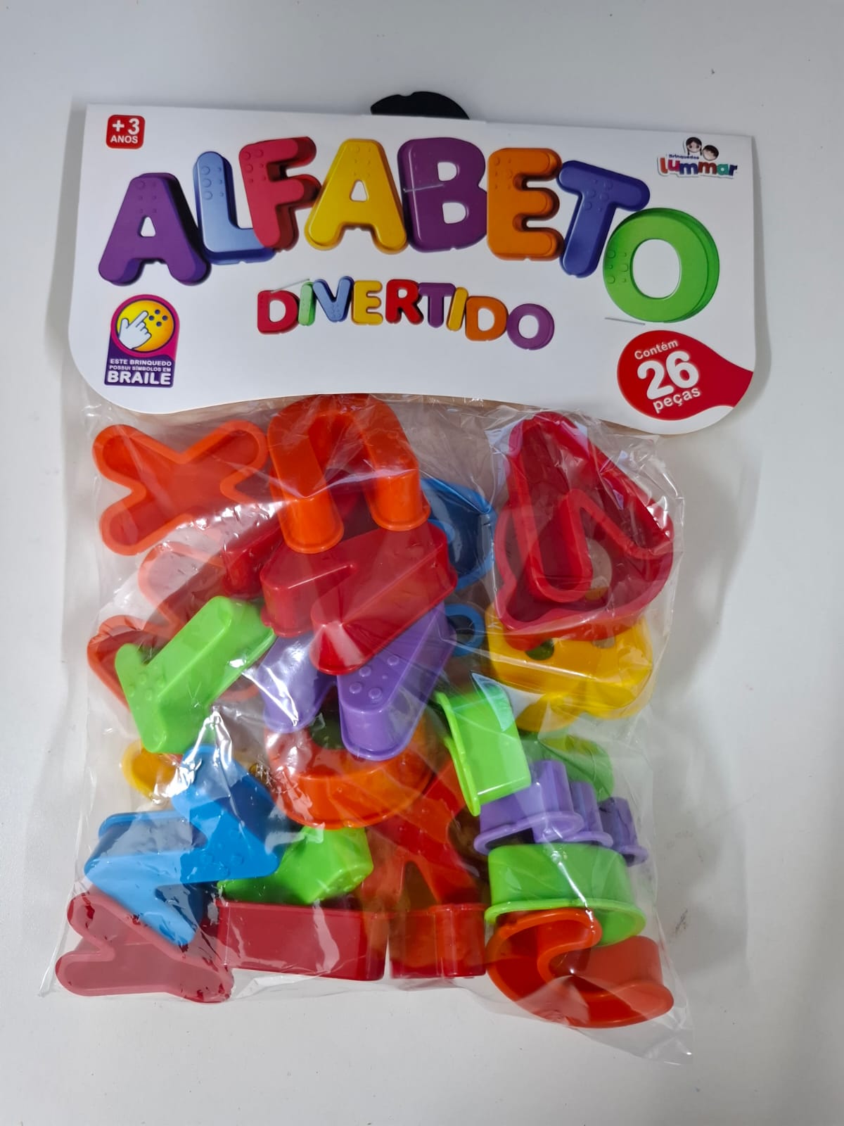 ALFABETO DIVERTIDO LUMMAR 26 PECAS
