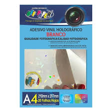 ADESIVO VINIL HOLG A4 OFF PAPER C/20F BR