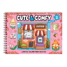 LIVRO IBC DE COLORIR CUTE & COMFY EDICAO EXTRA ROSA