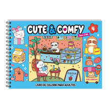 LIVRO IBC DE COLORIR CUTE & COMFY EDICAO EXTRA AZUL