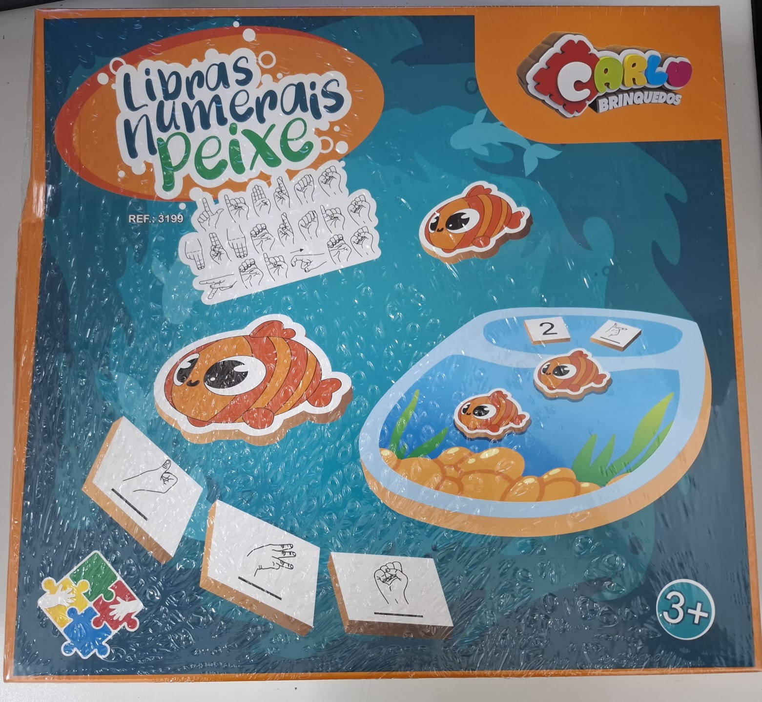 LIBRAS NUMERAIS PEIXE CARLU EM MDF