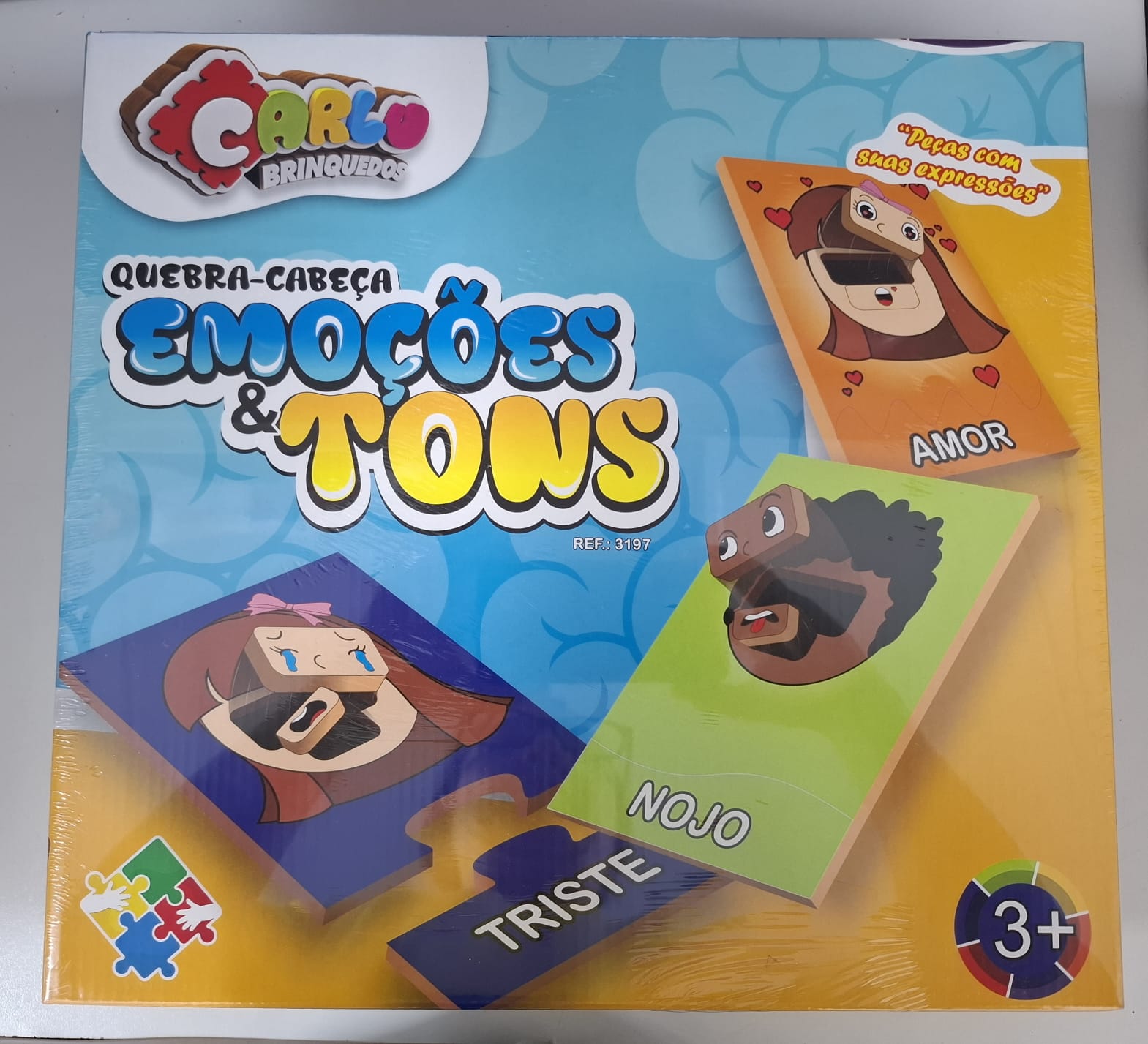 QUEBRA CABECA EMOCOES E TONS CARLU EM MDF