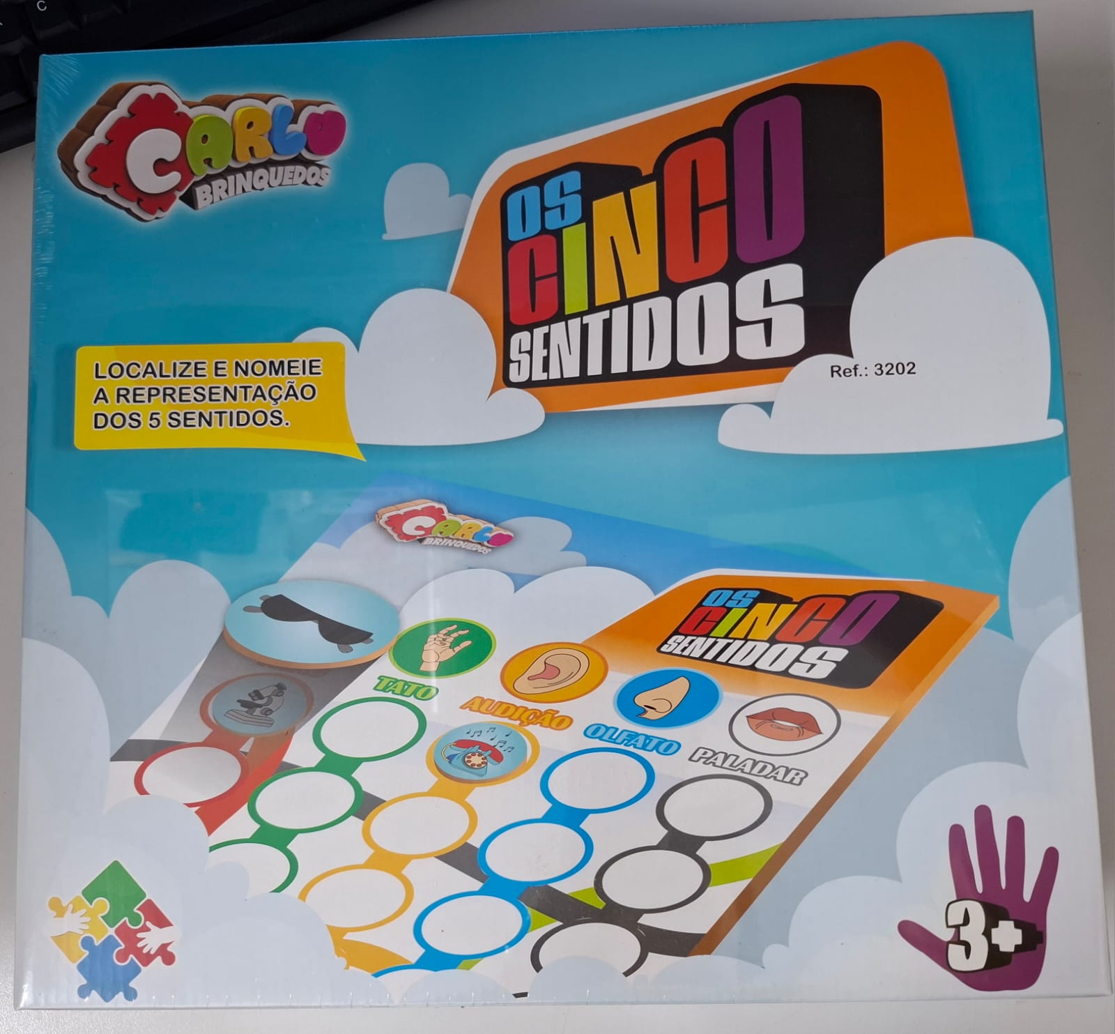 JOGO CINCO SENTIDOS CARLU EM MDF