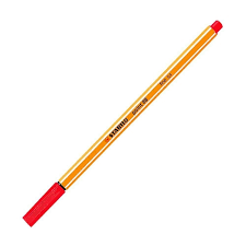 CANETA STABILO POINT EXTRAFINA 0,4MM - COR VERMELHO