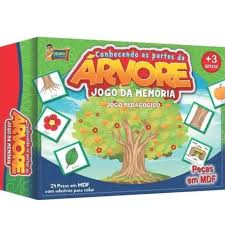 JOGO DA MEMORIA PEDAGOGICO URIARTE CONHECENDO AS PARTES DA ARVORE 24 PECAS