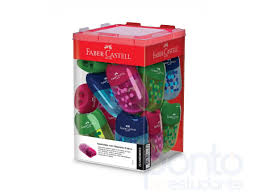 APONTADOR FABER CASTELL COM  DEPOSITO TWO TONE SORTIDOS