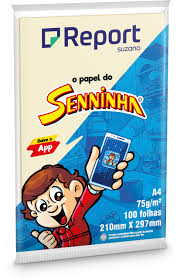 PAPEL REPORT SENNINHA 40K 210X297 A4 50 FOLHAS