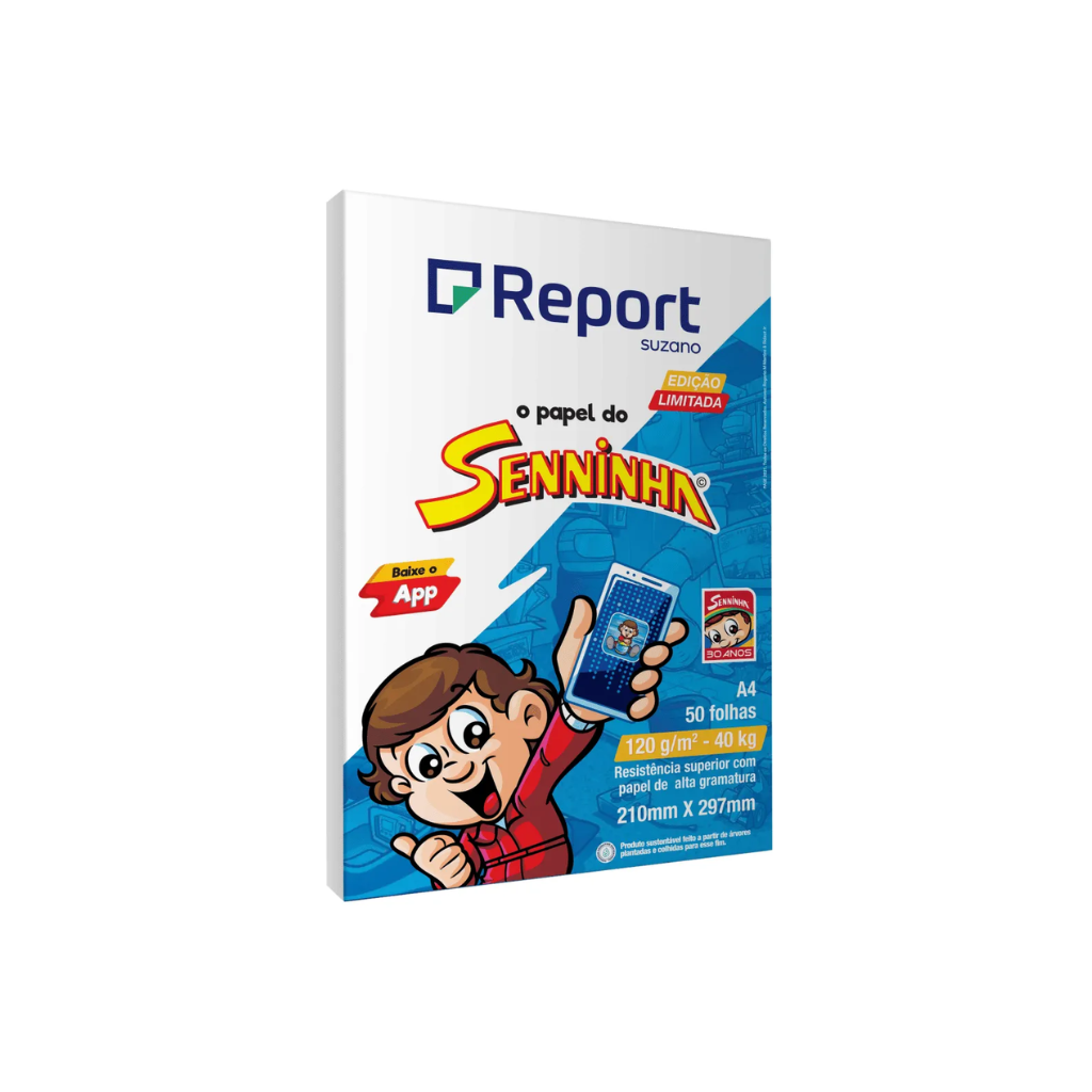 PAPEL REPORT SENNINHA 40K 210X297 A4 50F