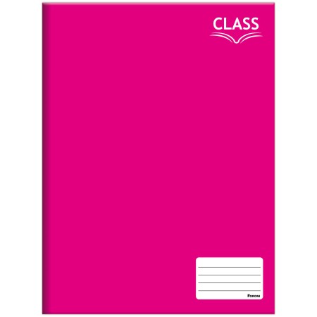 CADERNO FORONI 96F BROCHURAO CLASS PINK