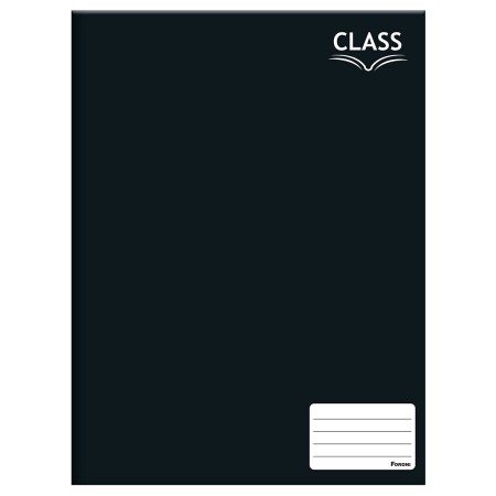 CADERNO FORONI 96F BROCHURAO CLASS PRETO