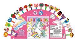 KIT LIVRO IBC COLORIR UNICORNIOS C/20 LAPIS