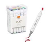 MARCADOR BRW ARTISTICO EVOKE DUAL MARKER C/24 CORES