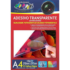 ADESIVO OFF PAPER TRANSPARENTE LEITOSO A4 120G 10 FLS