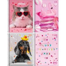 CADERNO TILIBRA 20 MATERIAS 400 FOLHAS FEM SORTIDOS