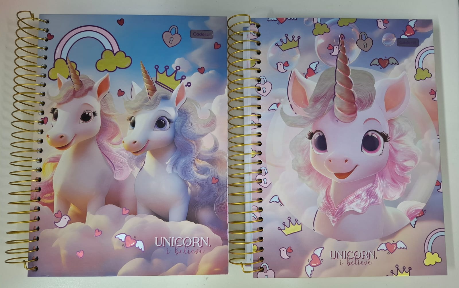 CADERNO CADERSIL 20.1 320 FOLHAS MET UNICORNIO SORTIDOS
